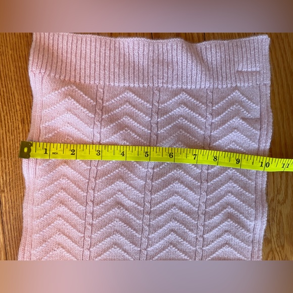 PENDLETON Pink Lambswool & Angora Authentic Pretty Cable Fall or Winter Scarf - Picture 4 of 6